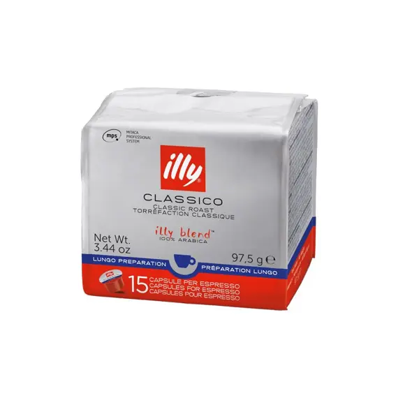 Café Cápsulas MPS ILLY Longo 15un