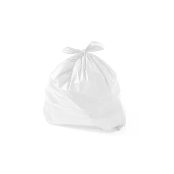 Sacos de lixo 55x60cm c/Fecho 14my Branco - Pack 15 unidades | bluepixel.pt