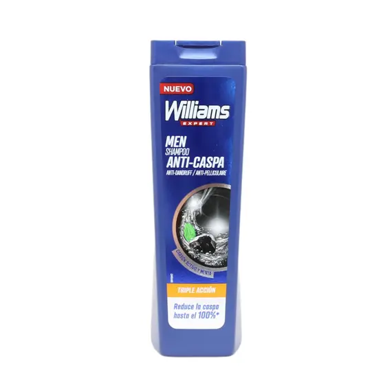 Champô Williams Anti-Caspa Carvão e Menta 250ml
