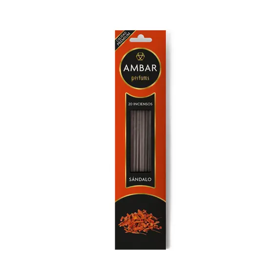 Incenso Sticks Ambar Sândalo 20un