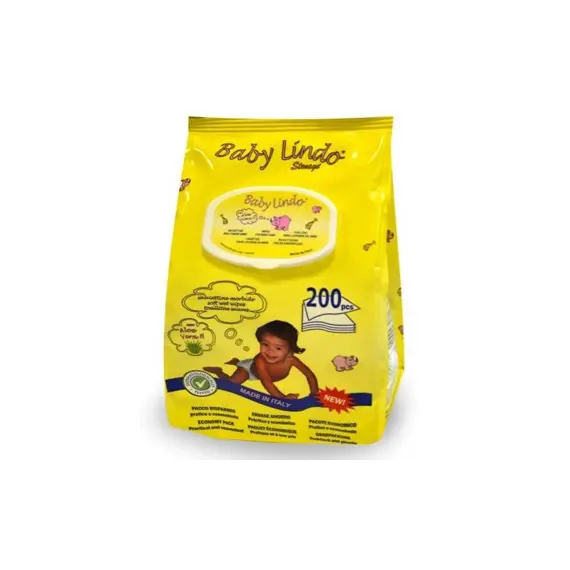 Toalhitas Baby Lindo Aloe Vera Pop Up 200un