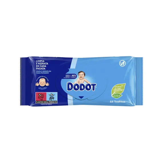 Toalhitas Dodot Dermo Active 64un
