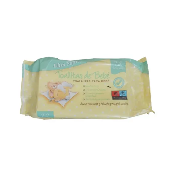 Toalhitas Ultra Softs Baby Aloe Vera 72un