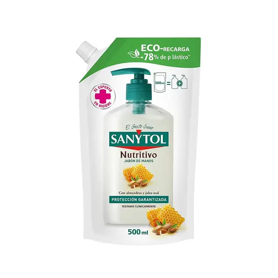 Sabonete Líquido Mãos SANYTOL Nutritivo Recarga 500ml