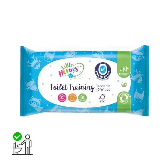Papel Higiénico Húmido (Toalhete) Little Heroes 40un