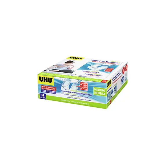 Recarga Íman Absorvente de Humidade UHU 450g | Elimine Humidade e Bolores