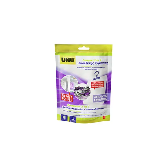 Desumidificador Compacto Lavanda UHU 100g - Marca 464 | Loja bluepixel.pt