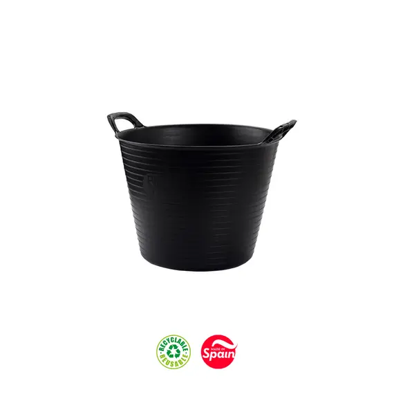 Cesto Flexível 25L Preto - Marca 359 | Organização e Armazenamento Prático