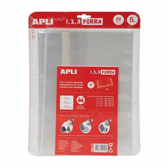 Forra Livros Ajustável 290x530mm 75mic Marca 40 | Proteção e Organização