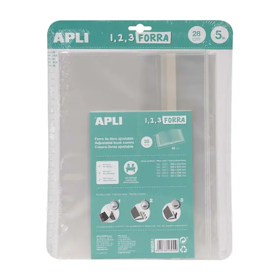 Forra Livros Ajustável 280x530mm 75mic Marca 40 | Proteção e Organização de Livros