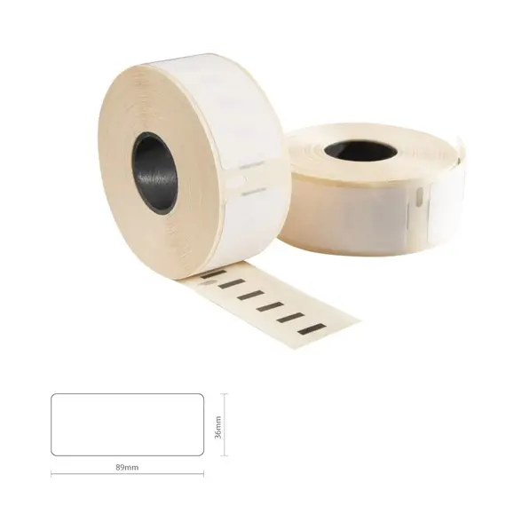 Etiquetas de Papel Dymo 89mm x 36mm Branco Pack 2 unidades | Loja online bluepixel.pt