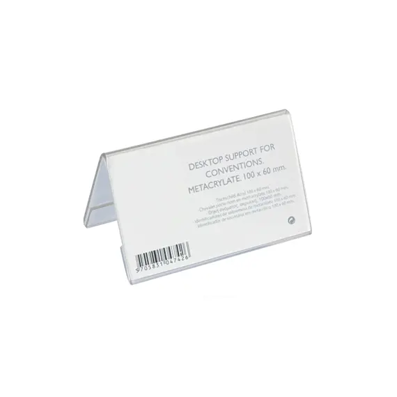 Porta Nomes de Secretaria Acrílico 100x60mm - Organização e Identificação para Escritórios