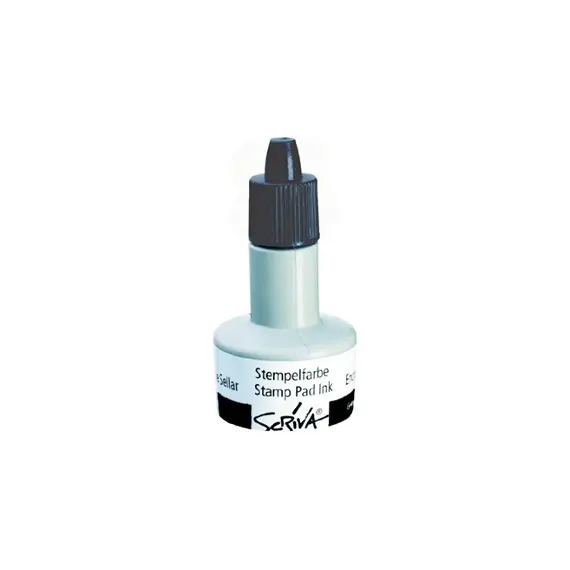 Tinta de Almofada de Carimbos 30 ml - Preto | Marca 320 | Loja BluePixel