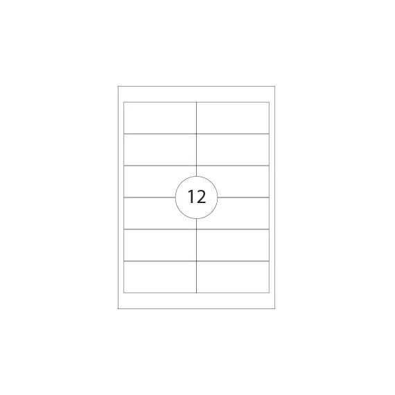 Etiquetas A4 97x42,3mm marca 320 - Pacote com 100 folhas e 1200 etiquetas | BluePixel.pt