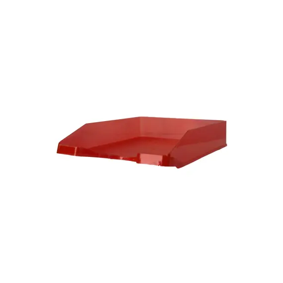 Tabuleiro Secretária Transparente Vermelho - Marca 320 | Loja BluePixel