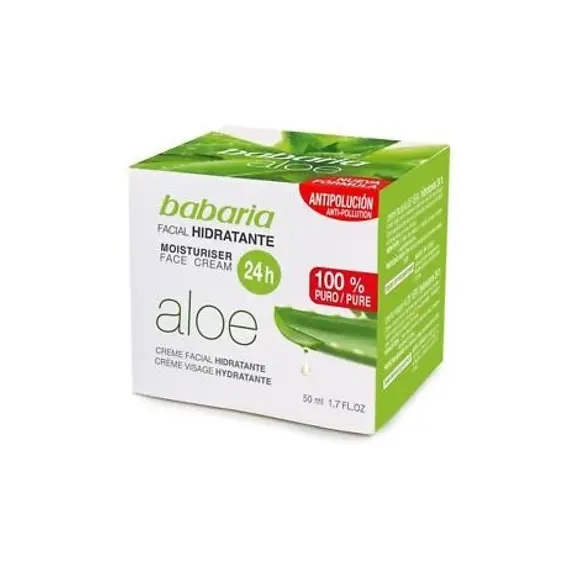 Creme Facial Babaria Hidratante 24h Aloe Vera 50ml