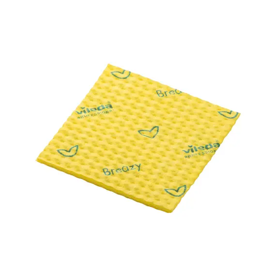 Pano 35x36cm Multiusos Vileda Prof Breazy Amarelo Pack 25un
