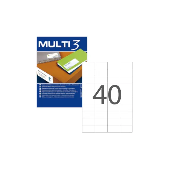 Etiquetas 052,5x029,7mm 100Fls Multi3 4000un - Marca 312 | Bluepixel.pt