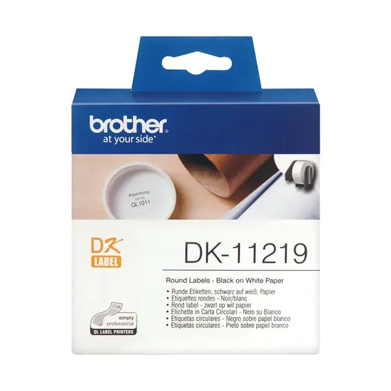 Etiquetas Circulares Pré-Cortadas Papel Térmico 12mm - 1200un - Marca 32 | Loja BluePixel