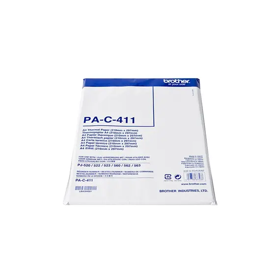 Papel Térmico A4 p/ Brother PJ622/623/662/663 Pack 100un