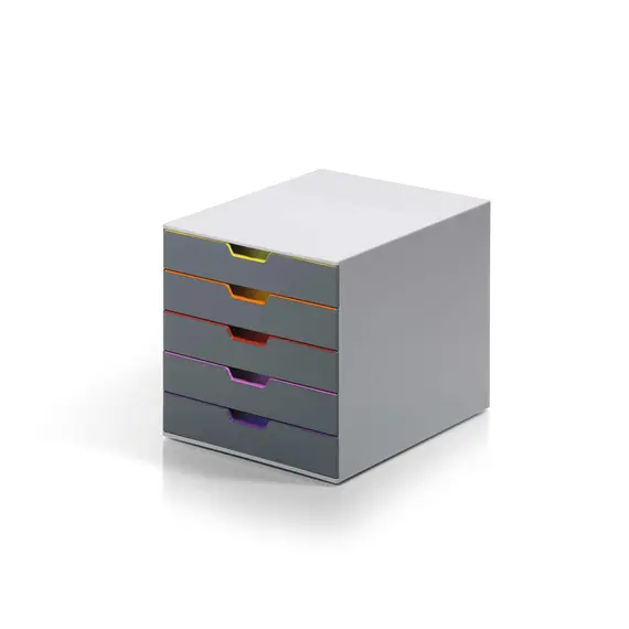 Móvel Secretária 5 Gavetas 193 Multicolores | Mobiliário de Escritório Moderno na bluepixel.pt