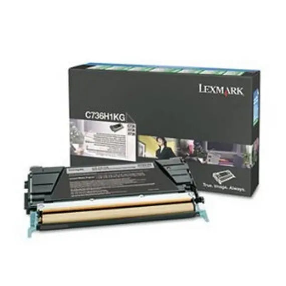 LEXMARK C736 X736 X738 toner cartridge black high capacity 12.000 pages 1-pack return program