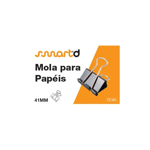 Molas para Papéis 41mm SmartD 425 - Caixa com 12 unidades | BluePixel.pt