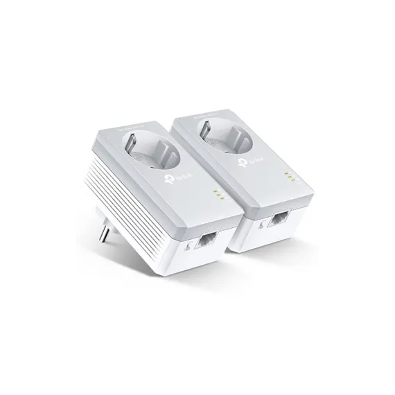 Kit PowerLine 600Mbps RJ45 c/Pass-Through 2un