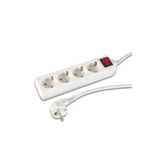 Bloco 4 Tomadas + Interruptor Cabo 1,5mts