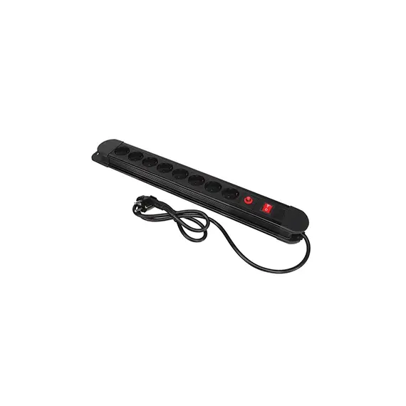 Bloco 8 Tomadas Proteção + Interruptor Cabo 1,5mts