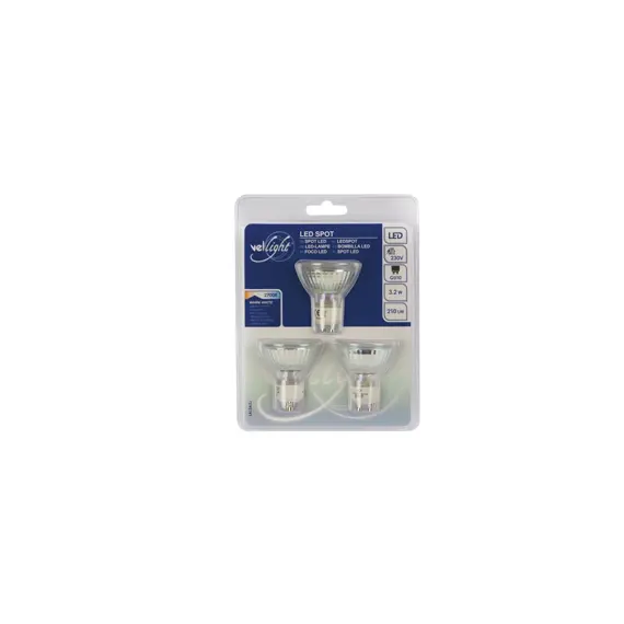 Lâmpada LED G10 3,2W (2700K) 230V -  Pack 3un