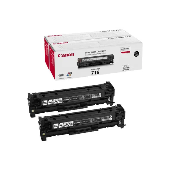CANON CRG-718BK 718 BK toner black standard capacity 3.400 pages 2-pack