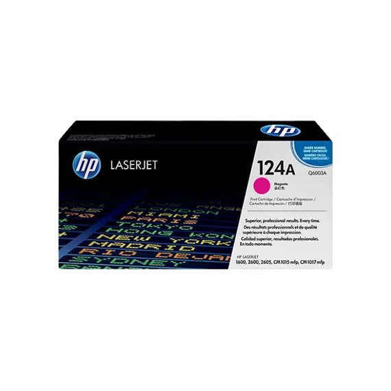 HP 124A original Colour LaserJet Toner cartridge Q6003A magenta standard capacity 2.000 pages 1-pack