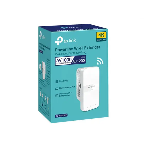 TP-LINK AV1000 Gigabit Powerline AC1200 Wi-Fi Extender (1 CPL)