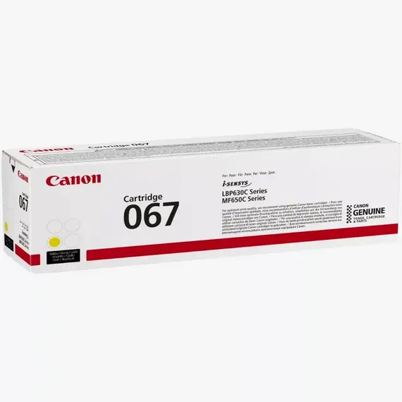 CANON Toner Cartridge 067 High yield Yellow