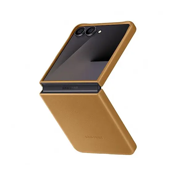 SAMSUNG Capa Vegana B7 FLIP 7 Camel