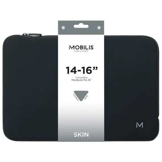 MOBILIS Skin Sleeve 14-16INCH Black and grey