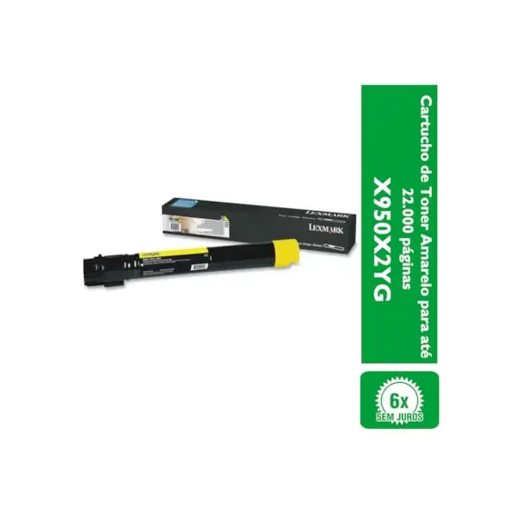 LEXMARK XS955de toner yellow standard capacity 22.000 pages 1-pack Return Programme