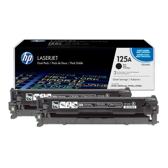 HP 125A original Toner cartridge CB540AD black standard capacity 2 x 2.200 pages 2-pack