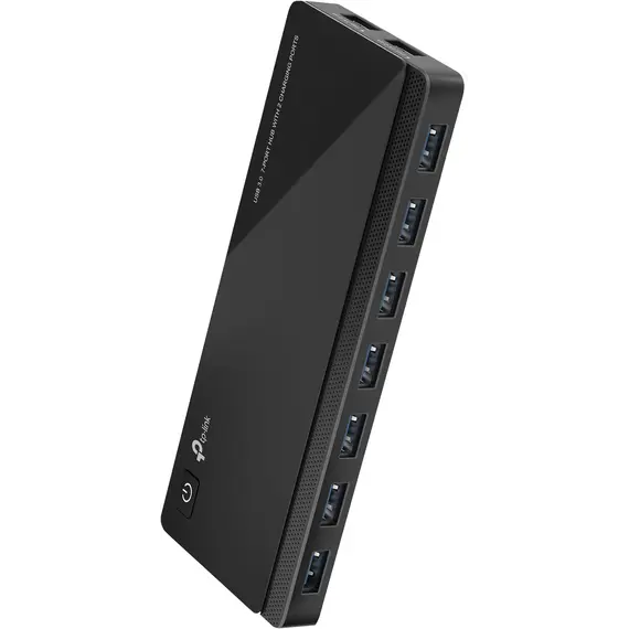 TP-LINK 7 ports USB 3.0 Hub with 2 power charge ports 2.4A Max Desktop a 12V/4A power adapter included