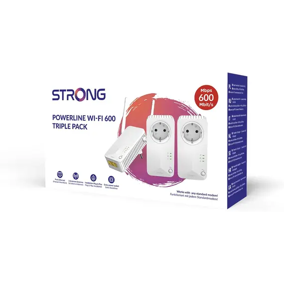 STRONG POWERLINE WI-FI 600 TRIPLE PACK