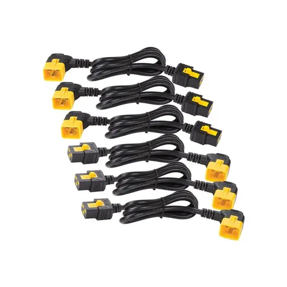 APC Power Cord Kit 6 ea Locking C19 to C20 90 Degree 1.8m