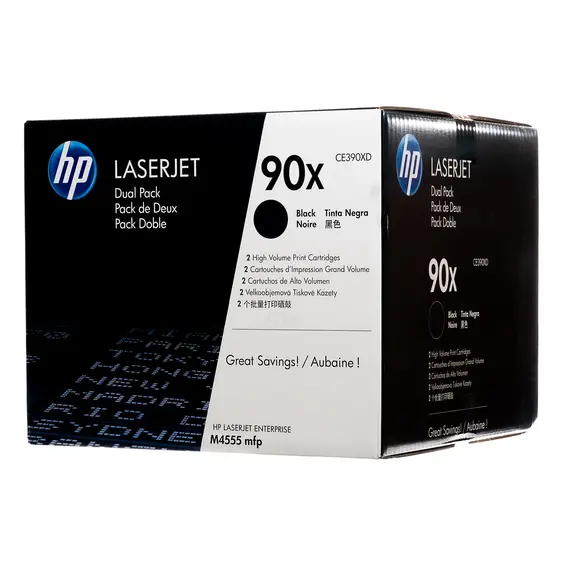 HP 90X original Toner cartridge CE390XD black high capacity 24.000 pages 2-pack