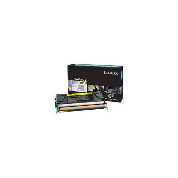 LEXMARK C746 C748 7K toner cartridge yellow standard capacity 7.000 pages 1-pack With returnprogram