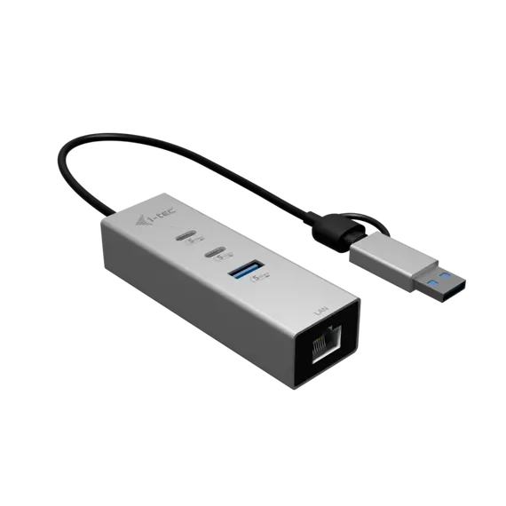 I-TEC USB-C/USB-A Metal HUB 3 2x USB-C Gen1 1x USB-A Gen1 1x 2.5GLAN