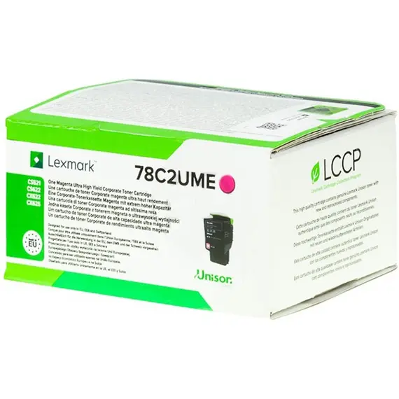 LEXMARK 78C2UME Magenta Corporate 7K Toner Cartridge CS521 CS/CX622