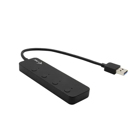 Hub i-tec USB 3.0 4 portas com interruptor individual On/Off - Metal