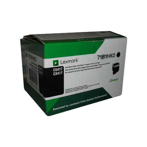 LEXMARK 6K Return Program Black Toner Cartridge CS/CX417