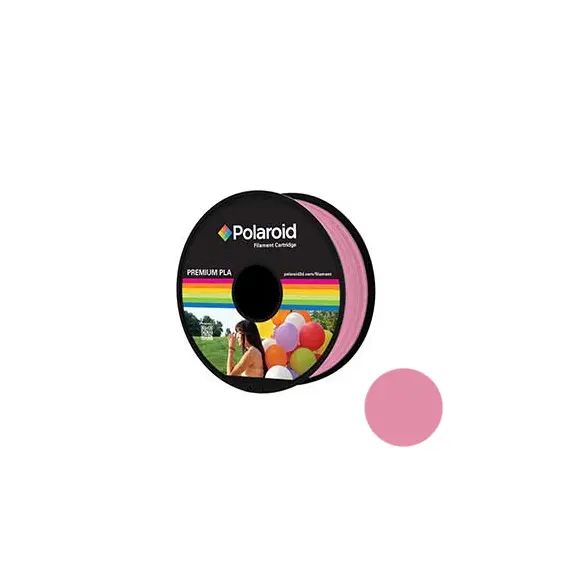 Filamento Universal PLA 1.75mm Polaroid 1Kg Rosa | Impressão 3D de Qualidade na bluepixel.pt