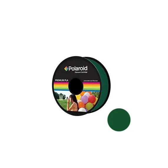 Filamento Universal PLA 1.75mm Polaroid 1Kg Verde Escuro | Impressão 3D de Alta Qualidade